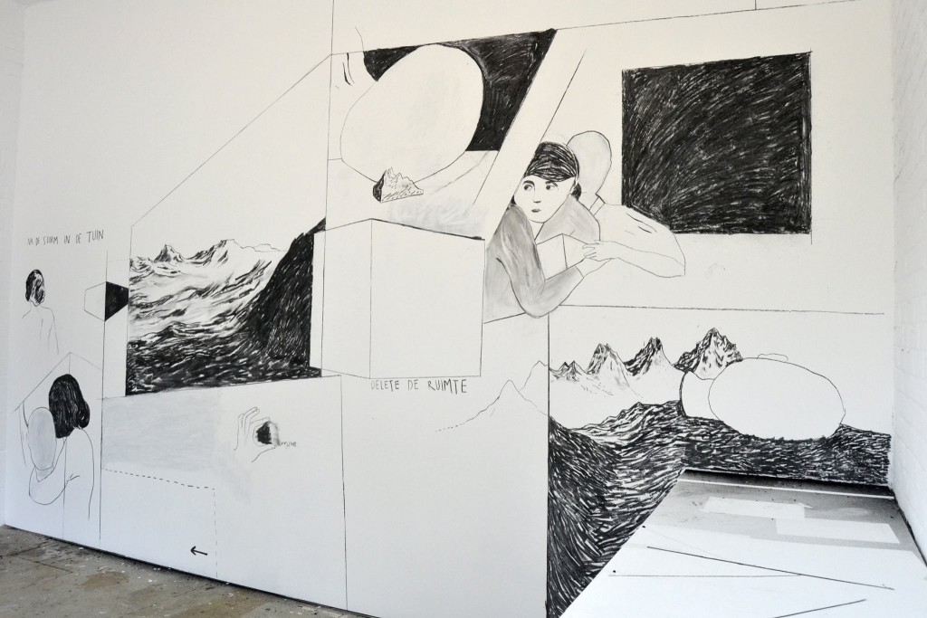 "De Muur", Watou 2015, met tekst van Frank Adam (foto © Kunstenfestival Watou)